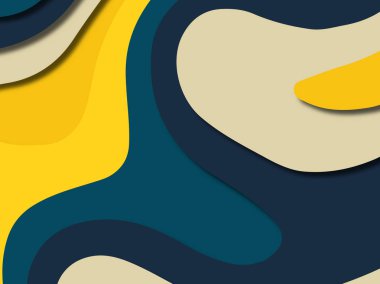 kağıt ile 3D arka plan şekilleri kesim. Soyut kağıt kitap kapağı için şablon arka plan bölmek. Kağıt arka plan kes. Soyut gerçekçi kağıt dekorasyon tasarımı için