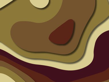 kağıt ile 3D arka plan şekilleri kesim. Soyut kağıt kitap kapağı için şablon arka plan bölmek. Kağıt arka plan kes. Soyut gerçekçi kağıt dekorasyon tasarımı için