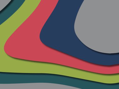 kağıt ile 3D arka plan şekilleri kesim. Soyut kağıt kitap kapağı için şablon arka plan bölmek. Kağıt arka plan kes. Soyut gerçekçi kağıt dekorasyon tasarımı için