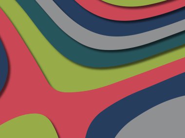 kağıt ile 3D arka plan şekilleri kesim. Soyut kağıt kitap kapağı için şablon arka plan bölmek. Kağıt arka plan kes. Soyut gerçekçi kağıt dekorasyon tasarımı için