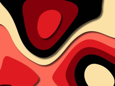 kağıt ile 3D arka plan şekilleri kesim. Soyut kağıt kitap kapağı için şablon arka plan bölmek. Kağıt arka plan kes. Soyut gerçekçi kağıt dekorasyon tasarımı için