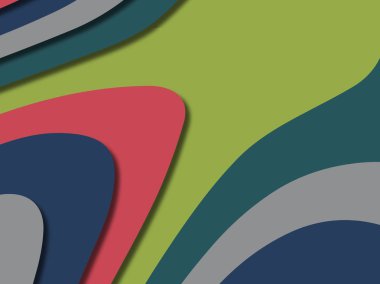 kağıt ile 3D arka plan şekilleri kesim. Soyut kağıt kitap kapağı için şablon arka plan bölmek. Kağıt arka plan kes. Soyut gerçekçi kağıt dekorasyon tasarımı için