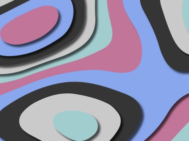 kağıt ile 3D arka plan şekilleri kesim. Soyut kağıt kitap kapağı için şablon arka plan bölmek. Kağıt arka plan kes. Soyut gerçekçi kağıt dekorasyon tasarımı için