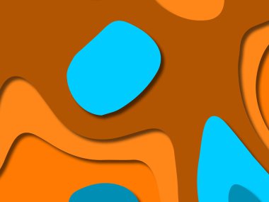 kağıt ile 3D arka plan şekilleri kesim. Soyut kağıt kitap kapağı için şablon arka plan bölmek. Kağıt arka plan kes. Soyut gerçekçi kağıt dekorasyon tasarımı için