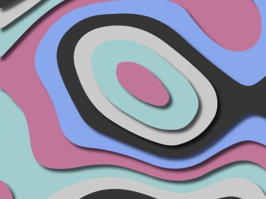 kağıt ile 3D arka plan şekilleri kesim. Soyut kağıt kitap kapağı için şablon arka plan bölmek. Kağıt arka plan kes. Soyut gerçekçi kağıt dekorasyon tasarımı için