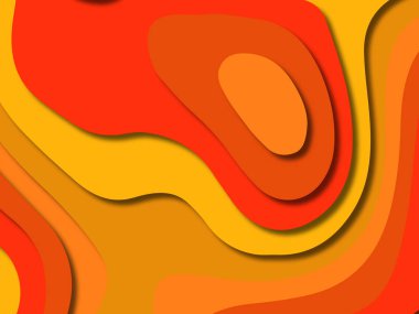 kağıt ile 3D arka plan şekilleri kesim. Soyut kağıt kitap kapağı için şablon arka plan bölmek. Kağıt arka plan kes. Soyut gerçekçi kağıt dekorasyon tasarımı için