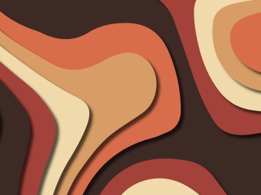 kağıt ile 3D arka plan şekilleri kesim. Soyut kağıt kitap kapağı için şablon arka plan bölmek. Kağıt arka plan kes. Soyut gerçekçi kağıt dekorasyon tasarımı için