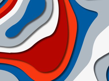 kağıt ile 3D arka plan şekilleri kesim. Soyut kağıt kitap kapağı için şablon arka plan bölmek. Kağıt arka plan kes. Soyut gerçekçi kağıt dekorasyon tasarımı için