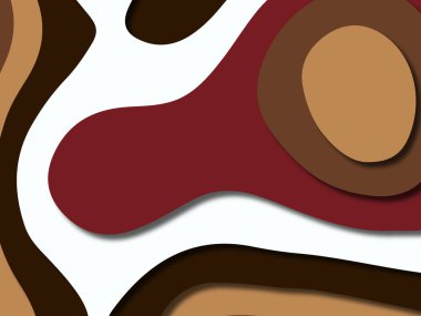 kağıt ile 3D arka plan şekilleri kesim. Soyut kağıt kitap kapağı için şablon arka plan bölmek. Kağıt arka plan kes. Soyut gerçekçi kağıt dekorasyon tasarımı için