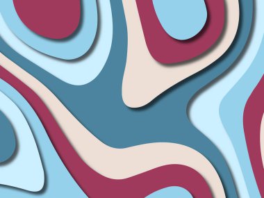 kağıt ile 3D arka plan şekilleri kesim. Soyut kağıt kitap kapağı için şablon arka plan bölmek. Kağıt arka plan kes. Soyut gerçekçi kağıt dekorasyon tasarımı için