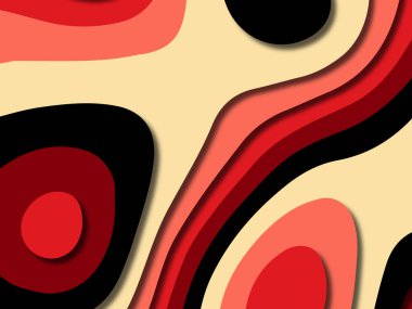 kağıt ile 3D arka plan şekilleri kesim. Soyut kağıt kitap kapağı için şablon arka plan bölmek. Kağıt arka plan kes. Soyut gerçekçi kağıt dekorasyon tasarımı için