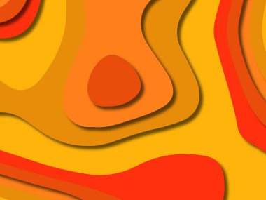 kağıt ile 3D arka plan şekilleri kesim. Soyut kağıt kitap kapağı için şablon arka plan bölmek. Kağıt arka plan kes. Soyut gerçekçi kağıt dekorasyon tasarımı için