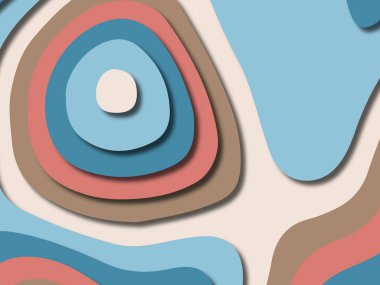 kağıt ile 3D arka plan şekilleri kesim. Soyut kağıt kitap kapağı için şablon arka plan bölmek. Kağıt arka plan kes. Soyut gerçekçi kağıt dekorasyon tasarımı için