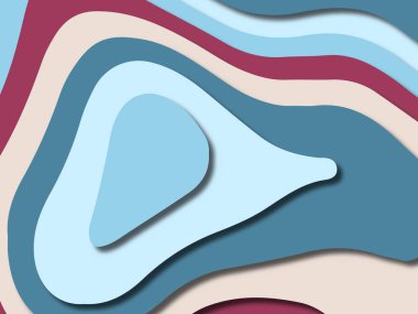 kağıt ile 3D arka plan şekilleri kesim. Soyut kağıt kitap kapağı için şablon arka plan bölmek. Kağıt arka plan kes. Soyut gerçekçi kağıt dekorasyon tasarımı için