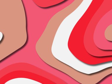 kağıt ile 3D arka plan şekilleri kesim. Soyut kağıt kitap kapağı için şablon arka plan bölmek. Kağıt arka plan kes. Soyut gerçekçi kağıt dekorasyon tasarımı için