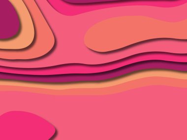 kağıt ile 3D arka plan şekilleri kesim. Soyut kağıt kitap kapağı için şablon arka plan bölmek. Kağıt arka plan kes. Soyut gerçekçi kağıt dekorasyon tasarımı için