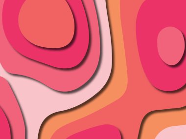 kağıt ile 3D arka plan şekilleri kesim. Soyut kağıt kitap kapağı için şablon arka plan bölmek. Kağıt arka plan kes. Soyut gerçekçi kağıt dekorasyon tasarımı için