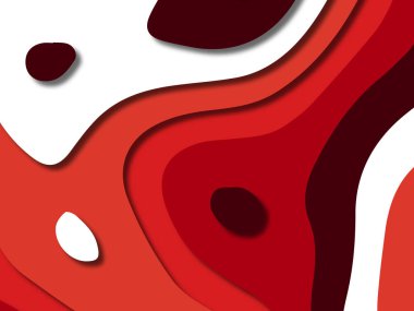 kağıt ile 3D arka plan şekilleri kesim. Soyut kağıt kitap kapağı için şablon arka plan bölmek. Kağıt arka plan kes. Soyut gerçekçi kağıt dekorasyon tasarımı için