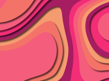 kağıt ile 3D arka plan şekilleri kesim. Soyut kağıt kitap kapağı için şablon arka plan bölmek. Kağıt arka plan kes. Soyut gerçekçi kağıt dekorasyon tasarımı için