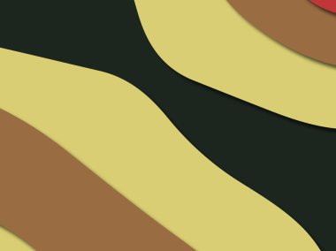 kağıt ile 3D arka plan şekilleri kesim. Soyut kağıt kitap kapağı için şablon arka plan bölmek. Kağıt arka plan kes. Soyut gerçekçi kağıt dekorasyon tasarımı için