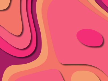 kağıt ile 3D arka plan şekilleri kesim. Soyut kağıt kitap kapağı için şablon arka plan bölmek. Kağıt arka plan kes. Soyut gerçekçi kağıt dekorasyon tasarımı için