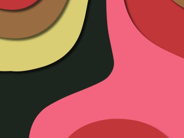 kağıt ile 3D arka plan şekilleri kesim. Soyut kağıt kitap kapağı için şablon arka plan bölmek. Kağıt arka plan kes. Soyut gerçekçi kağıt dekorasyon tasarımı için