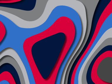 kağıt ile 3D arka plan şekilleri kesim. Soyut kağıt kitap kapağı için şablon arka plan bölmek. Kağıt arka plan kes. Soyut gerçekçi kağıt dekorasyon tasarımı için