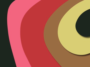 kağıt ile 3D arka plan şekilleri kesim. Soyut kağıt kitap kapağı için şablon arka plan bölmek. Kağıt arka plan kes. Soyut gerçekçi kağıt dekorasyon tasarımı için