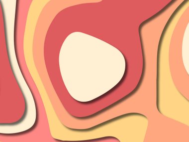 kağıt ile 3D arka plan şekilleri kesim. Soyut kağıt kitap kapağı için şablon arka plan bölmek. Kağıt arka plan kes. Soyut gerçekçi kağıt dekorasyon tasarımı için