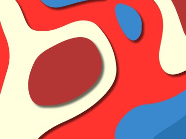 kağıt ile 3D arka plan şekilleri kesim. Soyut kağıt kitap kapağı için şablon arka plan bölmek. Kağıt arka plan kes. Soyut gerçekçi kağıt dekorasyon tasarımı için