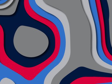 kağıt ile 3D arka plan şekilleri kesim. Soyut kağıt kitap kapağı için şablon arka plan bölmek. Kağıt arka plan kes. Soyut gerçekçi kağıt dekorasyon tasarımı için