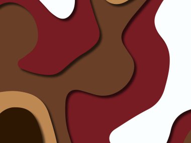 kağıt ile 3D arka plan şekilleri kesim. Soyut kağıt kitap kapağı için şablon arka plan bölmek. Kağıt arka plan kes. Soyut gerçekçi kağıt dekorasyon tasarımı için