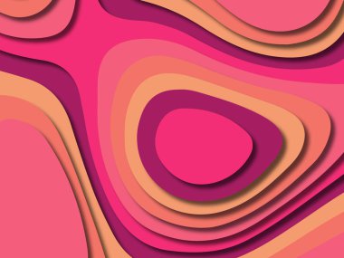 kağıt ile 3D arka plan şekilleri kesim. Soyut kağıt kitap kapağı için şablon arka plan bölmek. Kağıt arka plan kes. Soyut gerçekçi kağıt dekorasyon tasarımı için