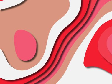 kağıt ile 3D arka plan şekilleri kesim. Soyut kağıt kitap kapağı için şablon arka plan bölmek. Kağıt arka plan kes. Soyut gerçekçi kağıt dekorasyon tasarımı için