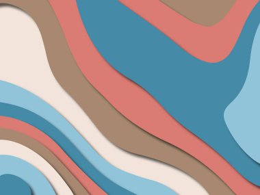 kağıt ile 3D arka plan şekilleri kesim. Soyut kağıt kitap kapağı için şablon arka plan bölmek. Kağıt arka plan kes. Soyut gerçekçi kağıt dekorasyon tasarımı için