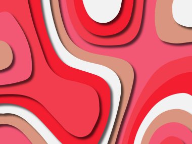 kağıt ile 3D arka plan şekilleri kesim. Soyut kağıt kitap kapağı için şablon arka plan bölmek. Kağıt arka plan kes. Soyut gerçekçi kağıt dekorasyon tasarımı için