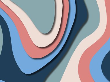 kağıt ile 3D arka plan şekilleri kesim. Soyut kağıt kitap kapağı için şablon arka plan bölmek. Kağıt arka plan kes. Soyut gerçekçi kağıt dekorasyon tasarımı için