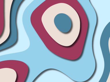 kağıt ile 3D arka plan şekilleri kesim. Soyut kağıt kitap kapağı için şablon arka plan bölmek. Kağıt arka plan kes. Soyut gerçekçi kağıt dekorasyon tasarımı için