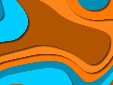 kağıt ile 3D arka plan şekilleri kesim. Soyut kağıt kitap kapağı için şablon arka plan bölmek. Kağıt arka plan kes. Soyut gerçekçi kağıt dekorasyon tasarımı için