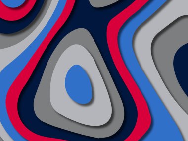 kağıt ile 3D arka plan şekilleri kesim. Soyut kağıt kitap kapağı için şablon arka plan bölmek. Kağıt arka plan kes. Soyut gerçekçi kağıt dekorasyon tasarımı için