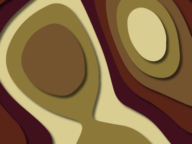 kağıt ile 3D arka plan şekilleri kesim. Soyut kağıt kitap kapağı için şablon arka plan bölmek. Kağıt arka plan kes. Soyut gerçekçi kağıt dekorasyon tasarımı için