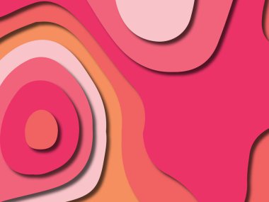 kağıt ile 3D arka plan şekilleri kesim. Soyut kağıt kitap kapağı için şablon arka plan bölmek. Kağıt arka plan kes. Soyut gerçekçi kağıt dekorasyon tasarımı için