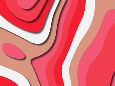 kağıt ile 3D arka plan şekilleri kesim. Soyut kağıt kitap kapağı için şablon arka plan bölmek. Kağıt arka plan kes. Soyut gerçekçi kağıt dekorasyon tasarımı için