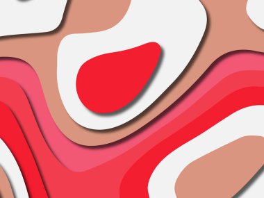 kağıt ile 3D arka plan şekilleri kesim. Soyut kağıt kitap kapağı için şablon arka plan bölmek. Kağıt arka plan kes. Soyut gerçekçi kağıt dekorasyon tasarımı için