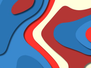 kağıt ile 3D arka plan şekilleri kesim. Soyut kağıt kitap kapağı için şablon arka plan bölmek. Kağıt arka plan kes. Soyut gerçekçi kağıt dekorasyon tasarımı için