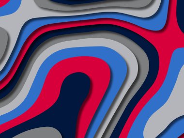 kağıt ile 3D arka plan şekilleri kesim. Soyut kağıt kitap kapağı için şablon arka plan bölmek. Kağıt arka plan kes. Soyut gerçekçi kağıt dekorasyon tasarımı için