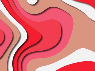 kağıt ile 3D arka plan şekilleri kesim. Soyut kağıt kitap kapağı için şablon arka plan bölmek. Kağıt arka plan kes. Soyut gerçekçi kağıt dekorasyon tasarımı için