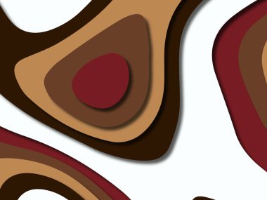 kağıt ile 3D arka plan şekilleri kesim. Soyut kağıt kitap kapağı için şablon arka plan bölmek. Kağıt arka plan kes. Soyut gerçekçi kağıt dekorasyon tasarımı için