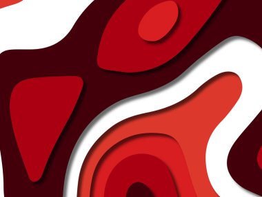 kağıt ile 3D arka plan şekilleri kesim. Soyut kağıt kitap kapağı için şablon arka plan bölmek. Kağıt arka plan kes. Soyut gerçekçi kağıt dekorasyon tasarımı için