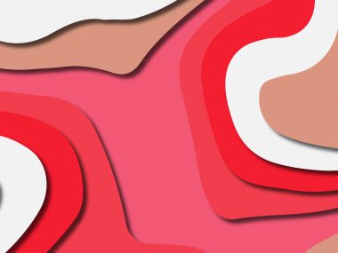 kağıt ile 3D arka plan şekilleri kesim. Soyut kağıt kitap kapağı için şablon arka plan bölmek. Kağıt arka plan kes. Soyut gerçekçi kağıt dekorasyon tasarımı için